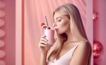 Vegan Strawberry Protein Shake