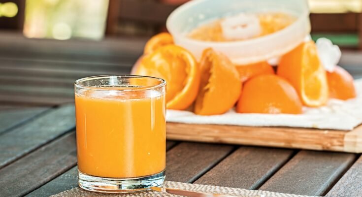 Orange Juice Protein Shake