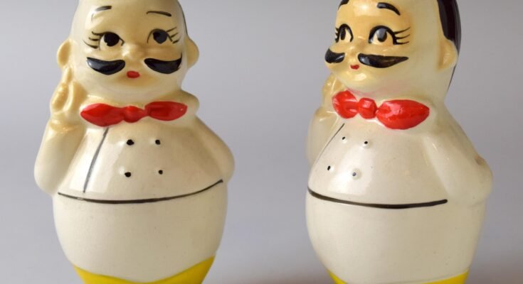 Shark and Leg Salt and Pepper Shaker